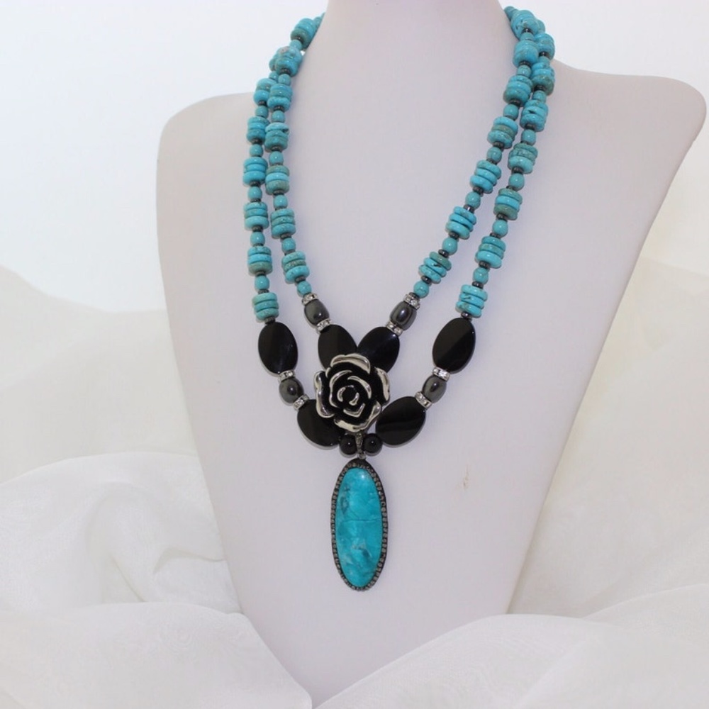 Pendants Multi Strand Necklace